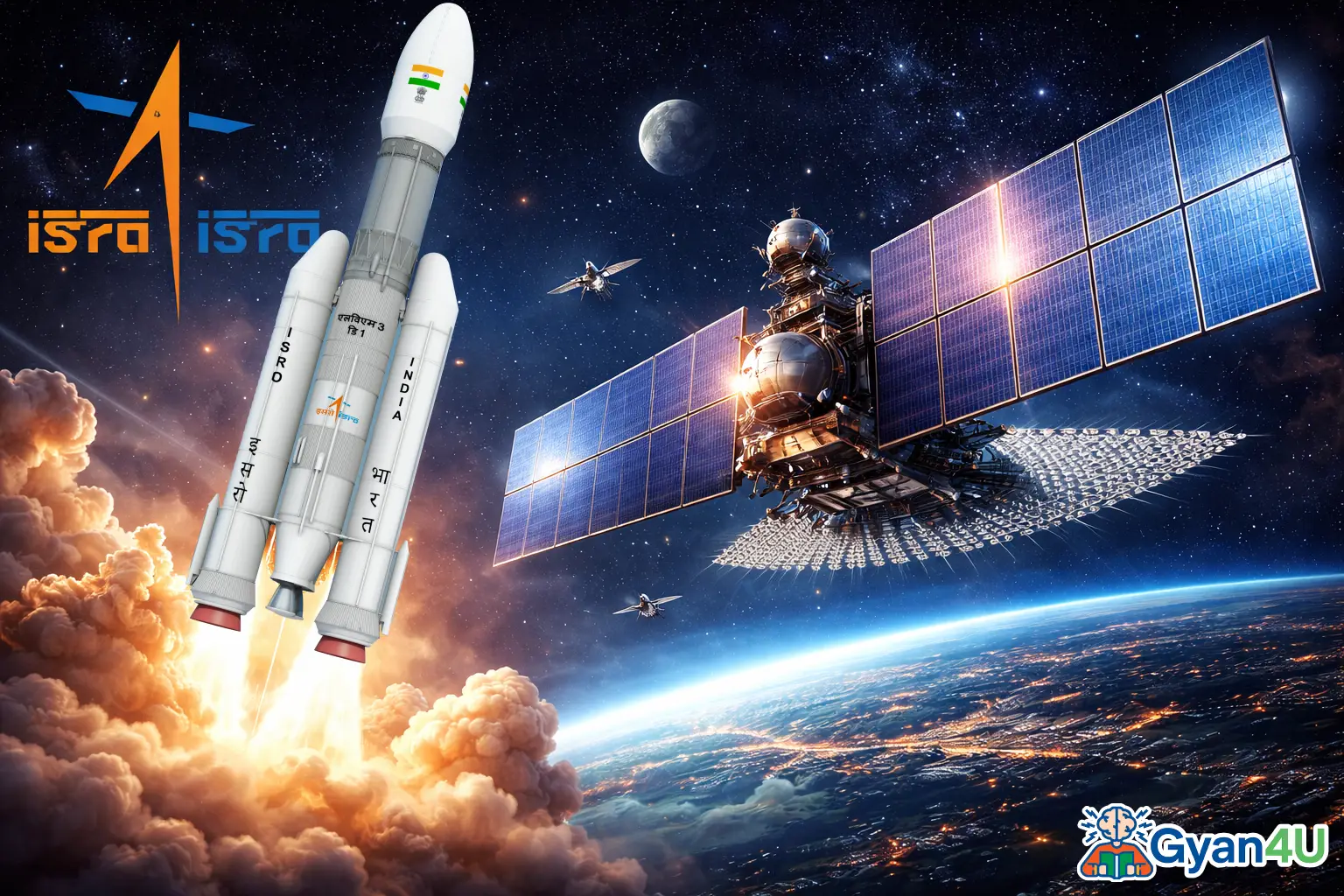ISRO का LVM3-M6 मिशन सफल: अमेरिकी कंपनी का ब्लूबर्ड ब्लॉक-2 सैटेलाइट लॉन्च !